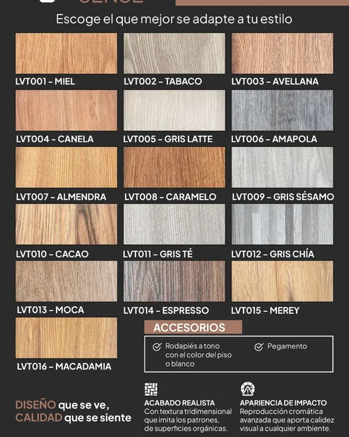 Portada del catálogo Pisos LVT