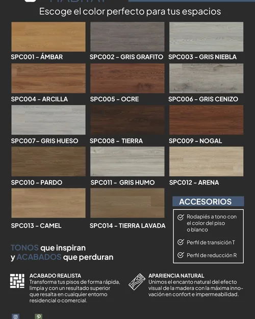Portada del catálogo Pisos SPC